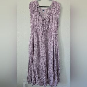 Purple vintage cottagecore dress size 2X. Washed never worn needs ironing